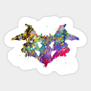 Rorschach inkblot test Sticker